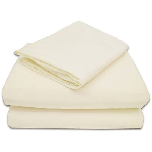 American Baby Company 100% Natural Cotton Jersey Knit Toddler Sheet Set, Ecru, Soft Breathable, For Boys And Girls