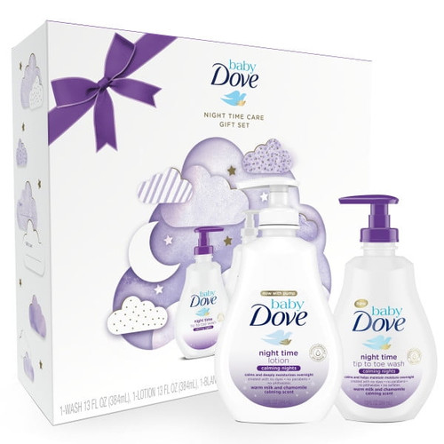 Baby Dove Gift Set Night Time Care, 4 Count