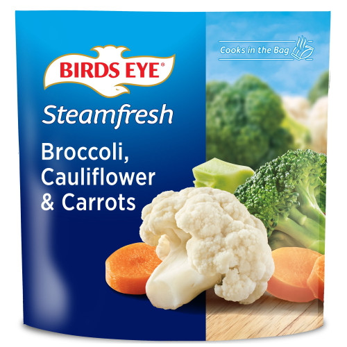 Birds Eye Steamfresh Broccoli, Cauliflower & Carrots, Frozen, 10.8 Oz