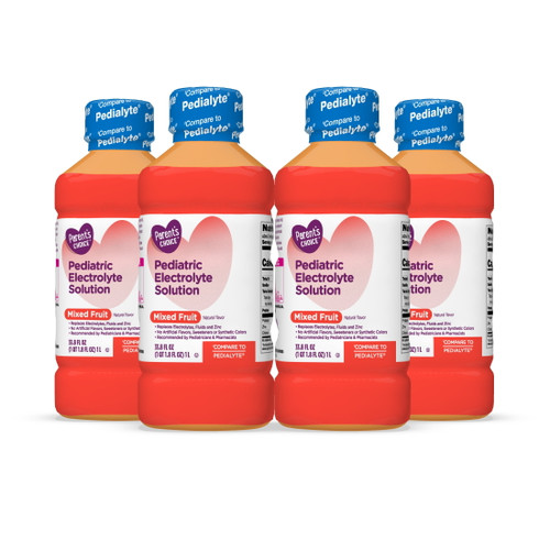 Parent's Choice Electrolyte Solution, Mixed Fruit, Helps Prevent Dehydration, 4 Count