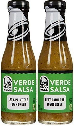Taco Bell Verde Salsa Sauce 7.5oz Bottles (pack Of 2)