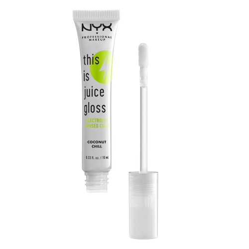 Nyx Professional Makeup This Is Juice Gloss, Hydrating Lip Gloss, Coconut Chill, 0.33 Fl Oz