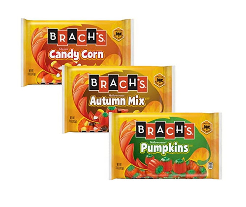 Brach’s Candy Fall Favorites: Pumpkins, Autumn Mix And Candy Corn, 11 Ounce Bags (set Of 3)