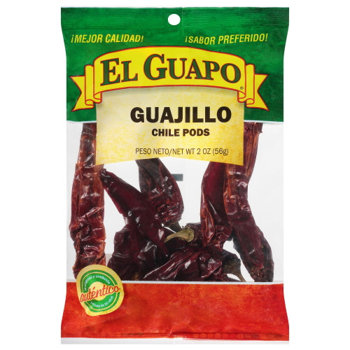 El Guapo Whole Guajillo Chili Pods (chile Guajillo Entero), 2 Oz