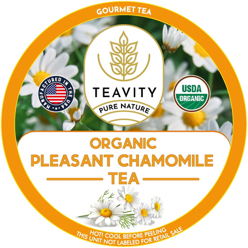 Teavity Organic Pleasant Chamomile Tea Pod For Keurig Brewers - 12 Counts (pack Of 1)