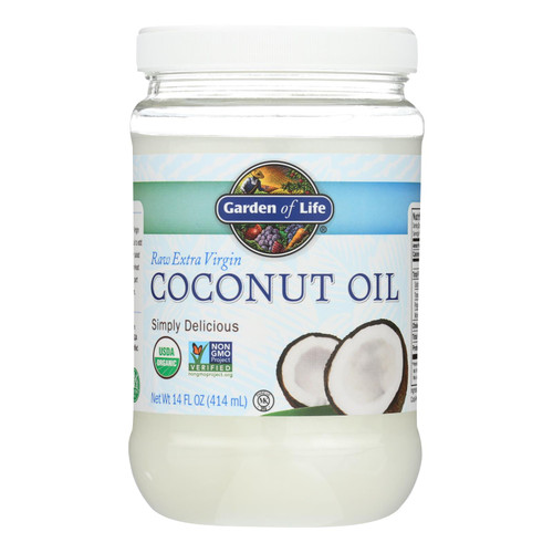 Garden Of Life Organic Coconut Oil - Raw Extra Virgin - Case Of 6 - 14 Fl Oz