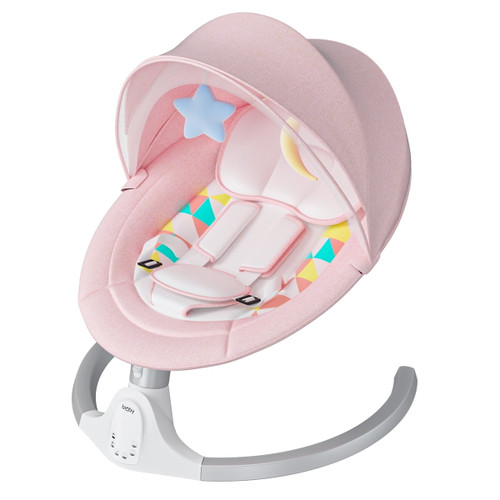 Bioby Baby Swing, Infant Bouncer Seat, Intelligence Timing 5 Gears Adjustment & Washable Baby Chair