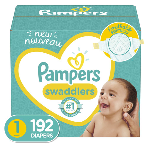 Pampers Swaddlers Diapers (size 1, 192 Count)