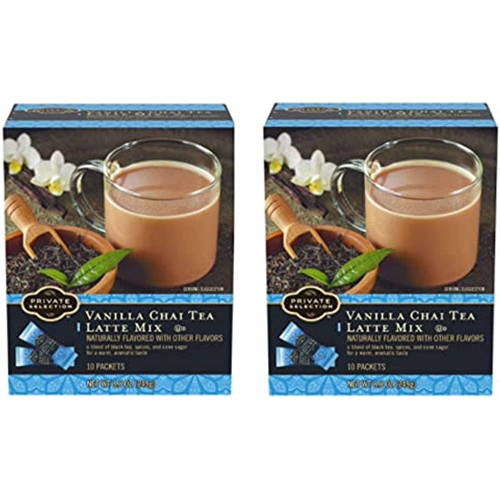Private Selection Vanilla Chai Tea Latte Mix 10 Ct (pack Of 2)