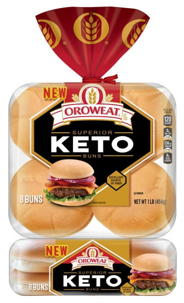 Oroweat Keto Hamburger Buns, 8 Count, 12 Oz