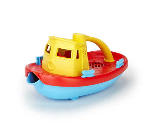 Green Toys Tugboat Bath Toy, Yellow Top