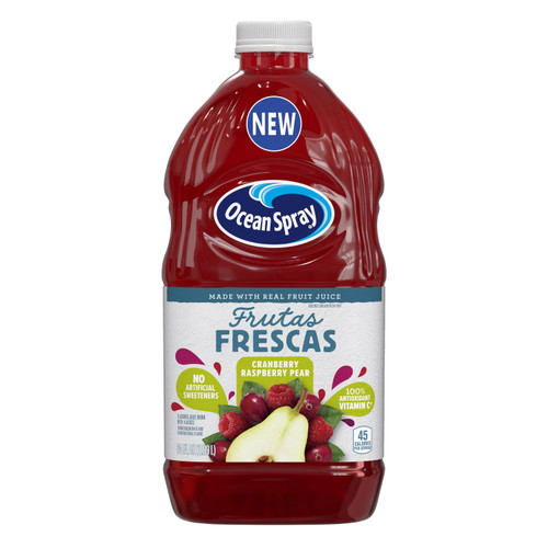 Ocean Spray Frutas Frescas Cranberry Raspberry Pear, 64 Fl Oz