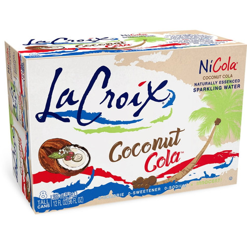 Lacroix Nicola Coconut Cola Sparkling Water - 8pk/12 Fl Oz Slim Cans, 8 / Pack (quantity)