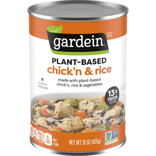 Gardein Plant-based Chick'n & Rice Soup, 15 Oz
