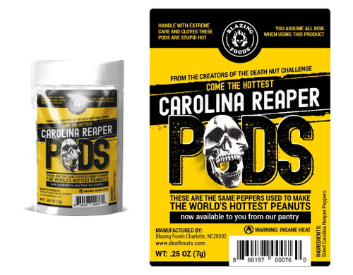 Carolina Reaper Pepper - Whole Air Dried. Contains 8-12 Of The World's Hottest Pepper Pods Per Bag