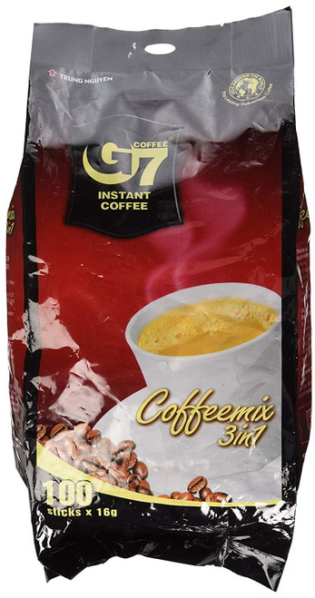 Trung Nguyen G7 3-in-1 Instant Premium Vietnamese Coffee, 100 Servings/sachets
