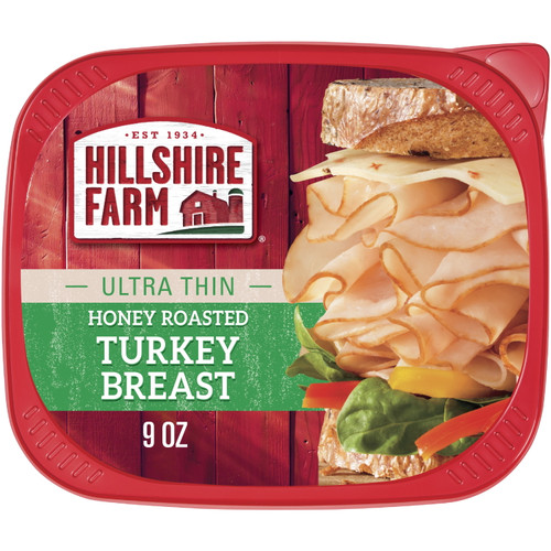 Hillshire Farm Sliced Honey Roasted Turkey Breast Deli Lunch Meat, 9 Oz