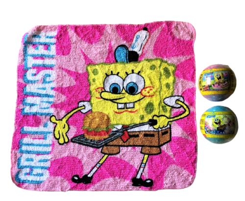 Nickelodeon Bath Bomb And Washcloth 2 Fizzie Bombs And Spongebob Washcloth