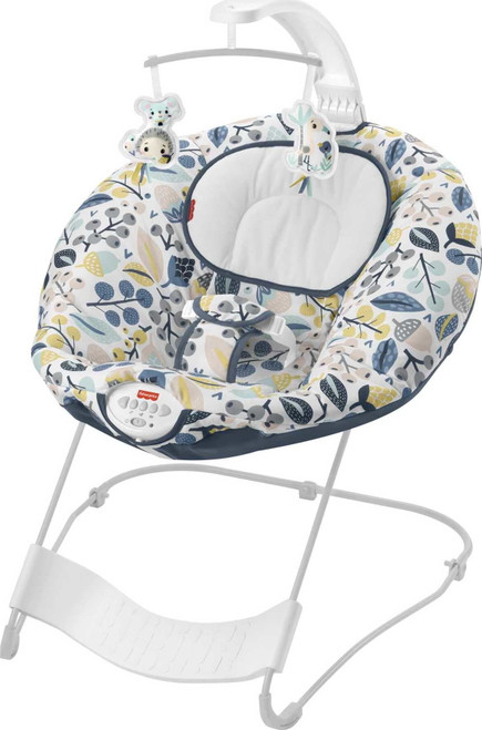 Fisher-price See & Soothe Deluxe Baby Bouncer Navy Foliage