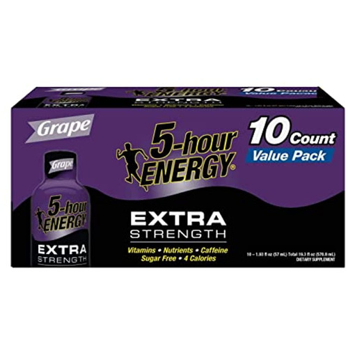 5-hour Energy Extra Strength Nutritional Drink, Grape, 1.93 Oz - 30