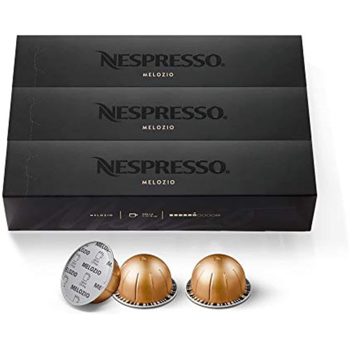 Nespresso Capsules Vertuoline, Melozio, Medium Roast Coffee, 30 Count Coffee Pods, Brews 7.8oz
