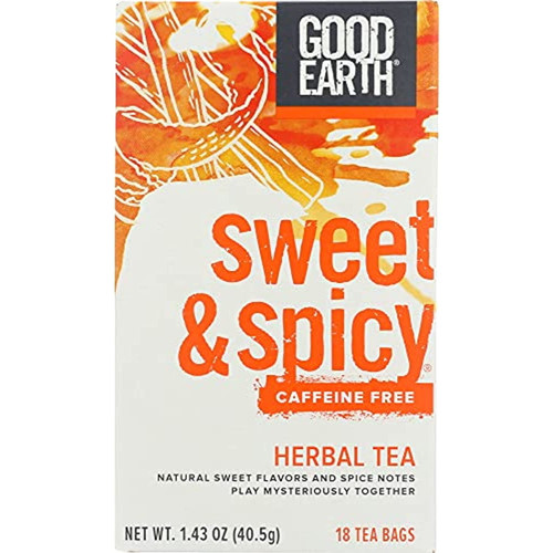 Good Earth Original Tea, 18 Tea Bags - Decaffeinated Sweet And Spicy Blend (3 Pack)
