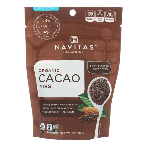 Navitas Organics Cacao Nibs 4 Oz Pack Of 2
