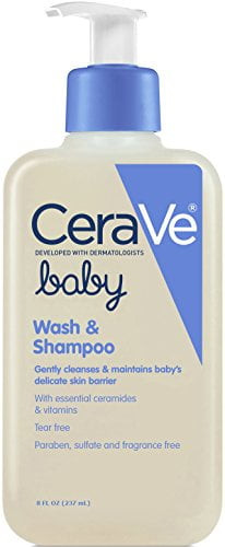 3 Pack Cerave Baby Wash & Shampoo With Essential Ceramides & Vitamins 8 Oz Each