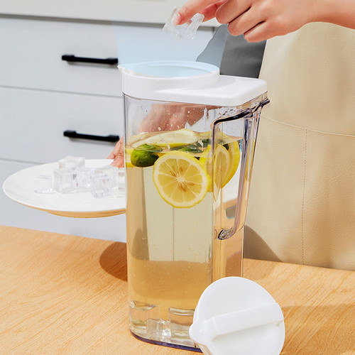 Shopessa Cold Kettle With Lid, Eco-friendly Carafes Mix Drinks Water Jug For Hot/cold Lemonade Juice Beverage Jar Ice Tea Kettle, White On Clearance Early Access Deals Savings Up To 30% Off