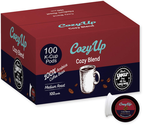 Cozyup 100-count Signature Cozy Blend Medium Roast Coffee Pods For Keurig K-cup Brewers, Medium Roast