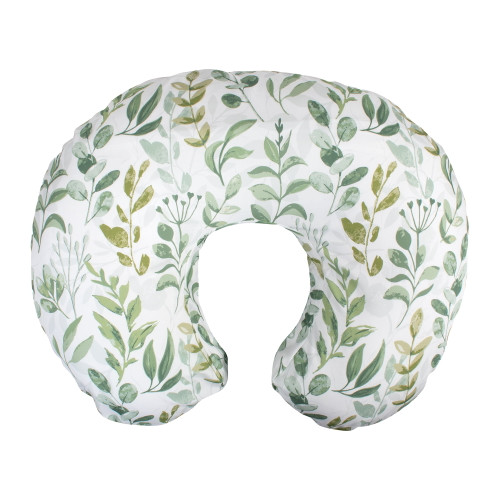 Boppy Nursing Pillow And Positioner Original | Green Foliage | Breastfeeding, Bottle Feeding, Baby Support | With Removable Cotton Blend Cover