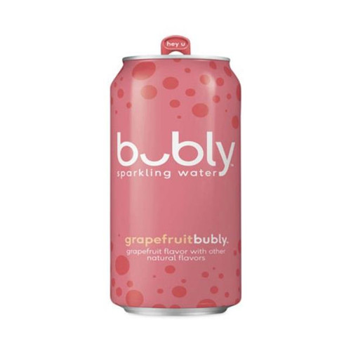 Bubly Buypep17147 12 Oz Flavored Sparkling Water, Grapefruit- 24 Per Case