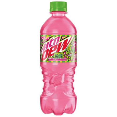 Mountain Dew Major Melon Soda 20oz Bottles, Quantity Of 10