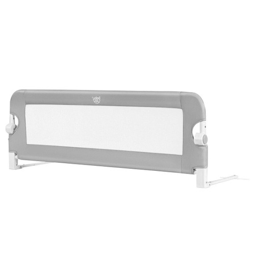 Gymax 48'' Breathable Baby Children Toddlers Bed Rail Guard Safety Swing Down Gray