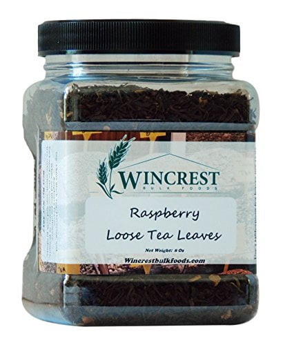 Bulk Loose Black Tea Leaves - 8 Oz Container (raspberry)