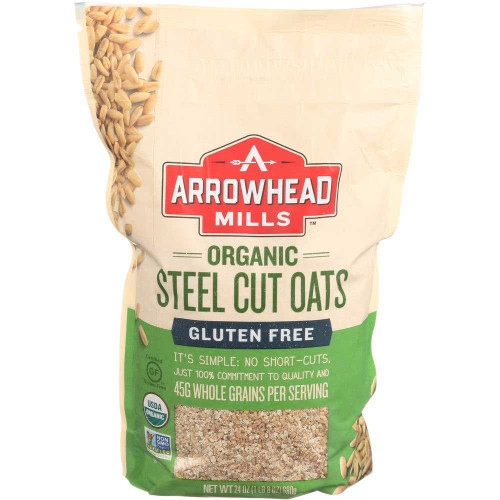 Arrowhead Mills Gluten Free Steel Cut Oats, 24 Ounce -- 6 Per Case.