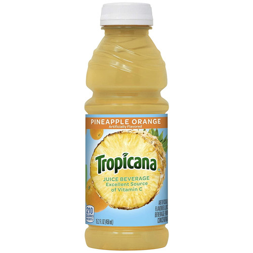 Tropicana Juice Drink, 15.2 Bottles, Pineapple Orange, 15.2 Oz (pack Of 12)