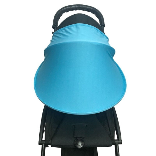 Yesbay Baby Stroller Pram Pushchair Windproof Sun Shield Visor Sunshade Canopy Cover,blue