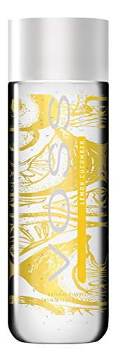 Voss Water Flavored Sparkling Water, Lemon Cucumber, 330 Ml Plastic Bottles (12 Count), 133.8 Fl Oz