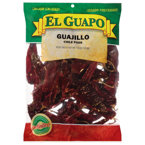 El Guapo Whole Guajillo Chili Pods (chile Guajillo Entero), 7.5 Oz