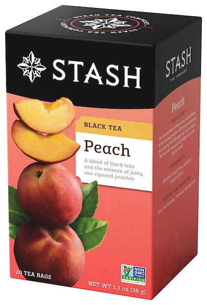 Stash Peach Black Tea Bags, 20 Ct, 1.3 Oz