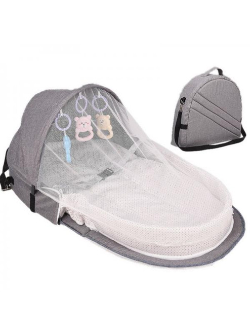 Newborn Travel Cot Bed Foldable Baby Bassinet Crib Infant Portable Sleep Bag Net