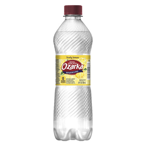 Nestle Waters Ozarka Lemon Sparkling Spring Water 16.9 Oz 1 Pk