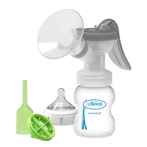 Dr. Brown's™ Manual Breast Pump With Softshape™ Silicone Shields And Anti-colic Baby Bottle