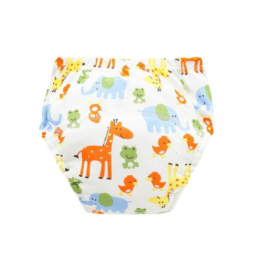 Baby Cotton Washable Toilet Training Pants, Toddler Potty Training Reusable Cloth Diapers For Boys Girls 0-3y