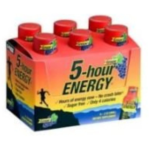 5 Hour Energy Original Grape Shot, 2 Ounce - 12 Per Pack -- 18 Packs Per Case.