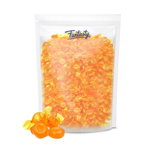 Funtasty Butterscotch Disks Hard Candy, Bulk Pack 2 Pounds