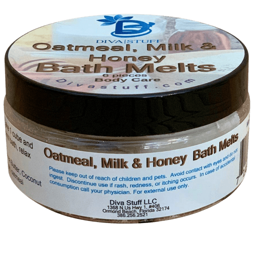 Oatmeal, Milk, And Honey Skin Softening Bath Melts With Cocoa And Shea Butter, By Diva Stuff