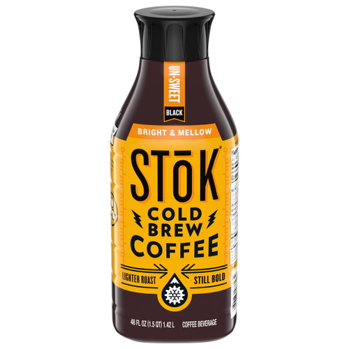 Stok Cold Brew Coffee, Bright & Mellow, 48 Oz.