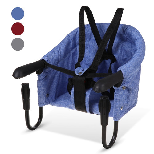 Hook On Chair Compact Fold Clip On High Chair For Baby Toddler Machine Washable Portable High Chair